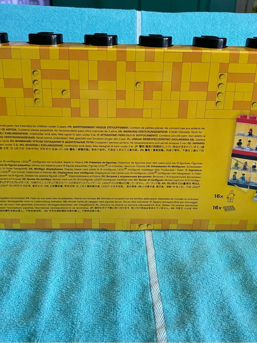 Lego Minifigure Black Display Case For 16 Figures New In Package